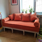 オーク材の洗練されたソファー|綿麻使用のシンプルエレガンスなデザイン|リビングに最適 fljgj-2115