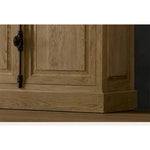 オーク材の多層板キャビネット - 美しいガラス戸付き収納家具でスタイリッシュなインテリアを演出! fljgj-2116