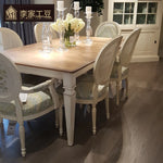 オーク多層板テーブル・シンプルでエレガントなダイニングテーブル、家族団らんや特別な時に最適! fljgj-2118