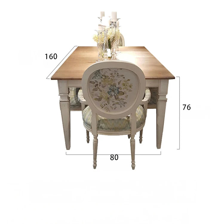 オーク多層板テーブル・シンプルでエレガントなダイニングテーブル、家族団らんや特別な時に最適! fljgj-2118