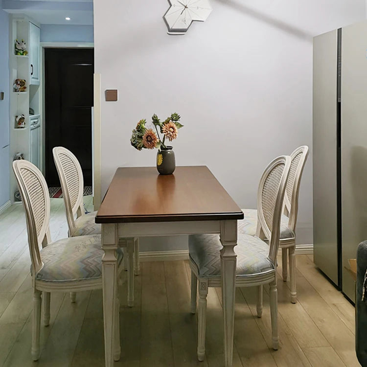 オーク多層板テーブル・シンプルでエレガントなダイニングテーブル、家族団らんや特別な時に最適! fljgj-2118