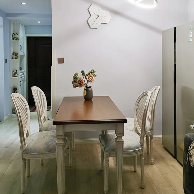 オーク多層板テーブル・シンプルでエレガントなダイニングテーブル、家族団らんや特別な時に最適! fljgj-2118