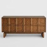 オーク多層板キャビネット|スタイリッシュなデザインと機能性を兼ね備えた収納家具 fljgj-2120