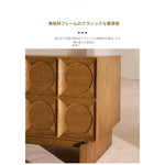 オーク多層板キャビネット|スタイリッシュなデザインと機能性を兼ね備えた収納家具 fljgj-2120