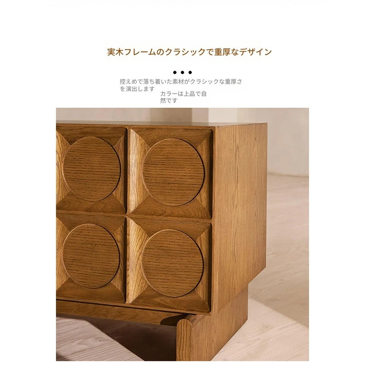 オーク多層板のスタイリッシュなナイトテーブル - モダンなインテリアに最適! fljgj-2121