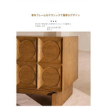 オーク多層板のスタイリッシュなナイトテーブル - モダンなインテリアに最適! fljgj-2121