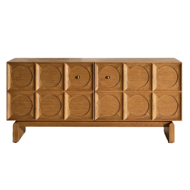 オーク素材の魅力的な多層板テレビ台 - シンプルでおしゃれな収納付きリビング家具 fljgj-2122