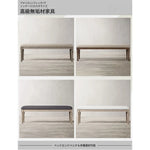 オーク材とPUレザー使用のスタイリッシュスツール | 快適な綿麻クッション付き | 多層板構造で耐久性抜群! fljgj-2123