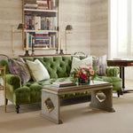 パイン材使用の上質なソファー|エレガントなグリーンカラーでお部屋を彩るデザイン fljgj-2124