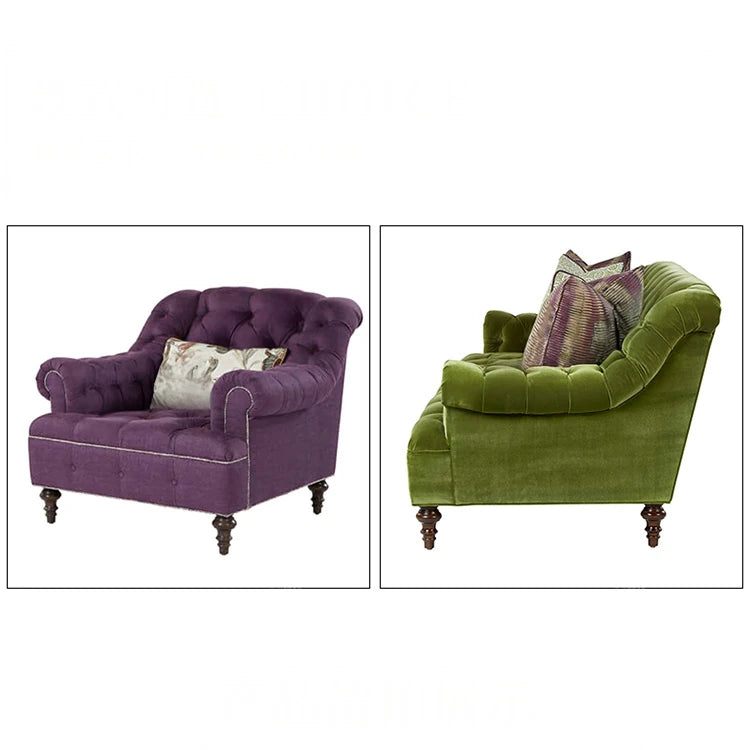 パイン材使用の上質なソファー|エレガントなグリーンカラーでお部屋を彩るデザイン fljgj-2124