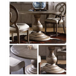 オーク多層板使用のラウンドテーブル - エレガントなデザインと実用性を兼ね備えたインテリアアイテム fljgj-2125