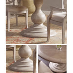 オーク多層板使用のラウンドテーブル - エレガントなデザインと実用性を兼ね備えたインテリアアイテム fljgj-2125