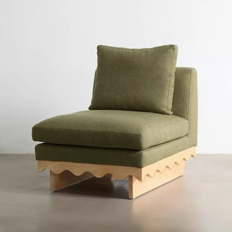 おしゃれなパインとアッシュ材のソファー|綿麻ファブリック使用|リビングにピッタリなデザイン fljgj-2127