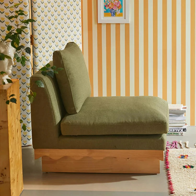 おしゃれなパインとアッシュ材のソファー|綿麻ファブリック使用|リビングにピッタリなデザイン fljgj-2127