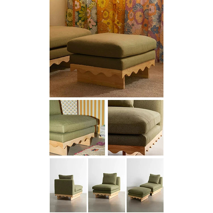 おしゃれなパインとアッシュ材のソファー|綿麻ファブリック使用|リビングにピッタリなデザイン fljgj-2127