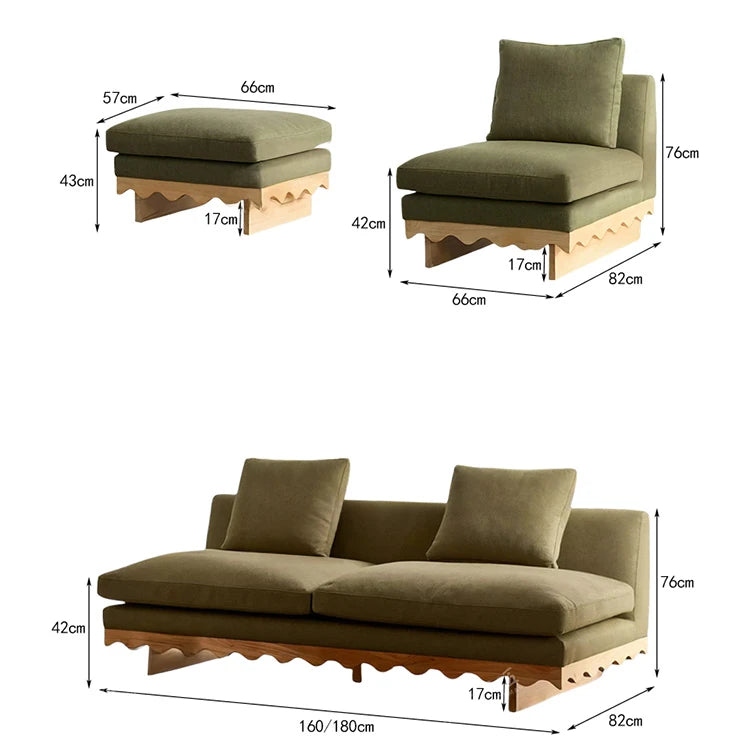 おしゃれなパインとアッシュ材のソファー|綿麻ファブリック使用|リビングにピッタリなデザイン fljgj-2127
