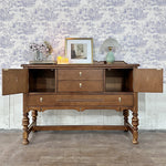 オーク多層板キャビネット クラシックデザイン 収納力抜群 インテリア家具 fljgj-2130