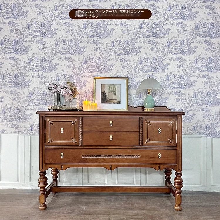 オーク多層板キャビネット クラシックデザイン 収納力抜群 インテリア家具 fljgj-2130