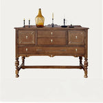 オーク多層板キャビネット クラシックデザイン 収納力抜群 インテリア家具 fljgj-2130