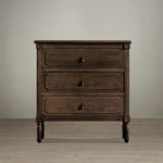 オーク材製ナイトテーブル - ステンレスハードウェア付き、洗練されたデザインの収納家具 fljgj-2131