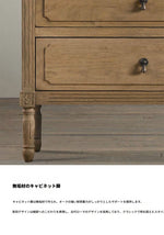 オーク製 ステンレス金具付き 3段キャビネット | シンプルで洗練されたデザインの収納家具 fljgj-2132