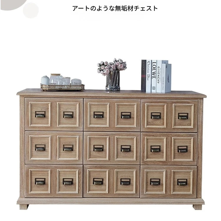 オーク多層板製のスタイリッシュなキャビネット - 収納力抜群・クラシックデザイン fljgj-2134