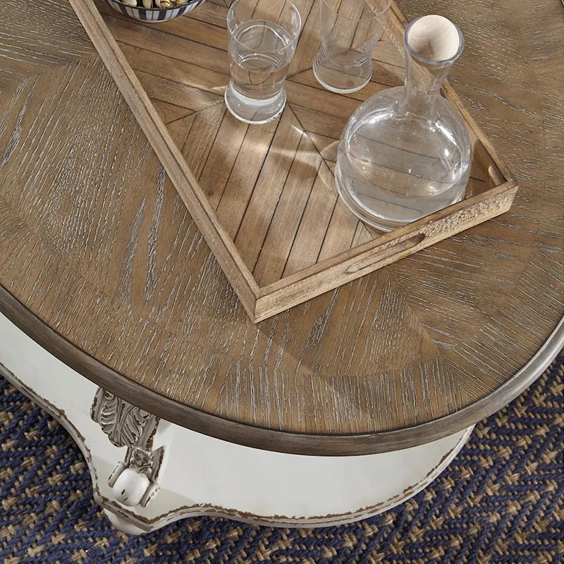 オーク多層板使用のセンターテーブル - エレガントなデザインでリビングを彩る、快適な空間作りに最適! fljgj-2135