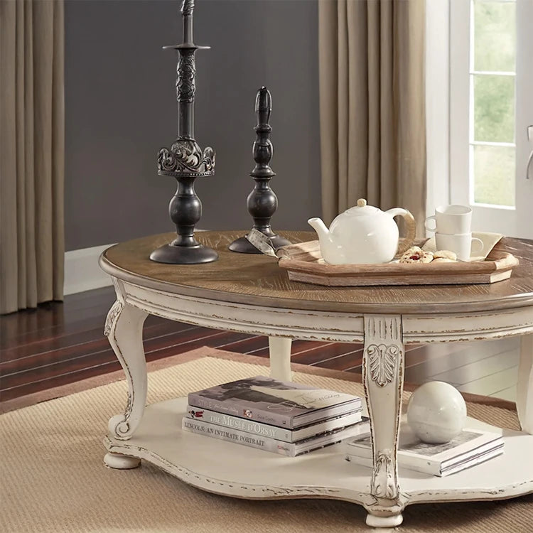 オーク多層板使用のセンターテーブル - エレガントなデザインでリビングを彩る、快適な空間作りに最適! fljgj-2135