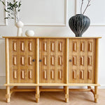 オーク多層板キャビネット|シンプルでスタイリッシュな収納家具|リビング・ダイニングに最適 fljgj-2139