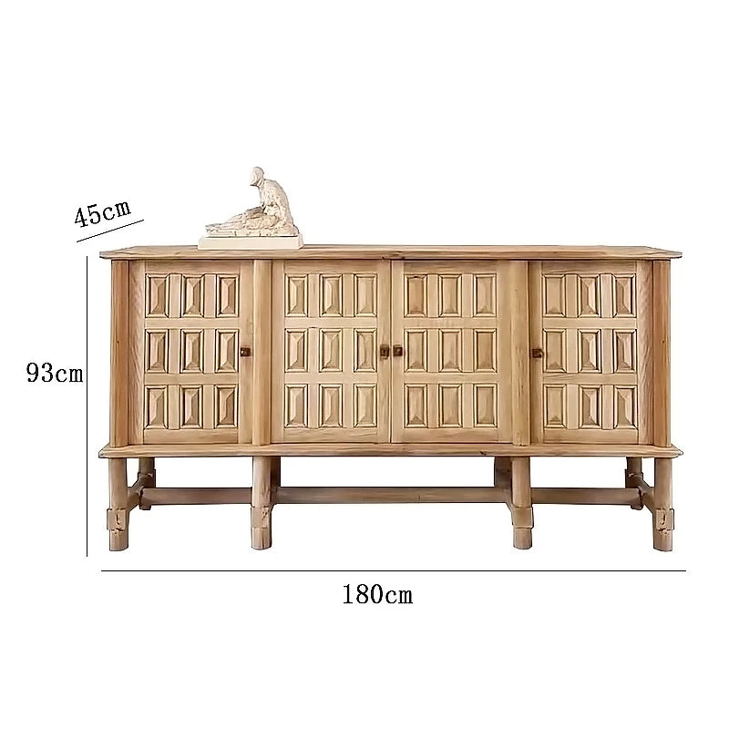 オーク多層板キャビネット|シンプルでスタイリッシュな収納家具|リビング・ダイニングに最適 fljgj-2139