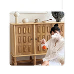 オーク多層板キャビネット|シンプルでスタイリッシュな収納家具|リビング・ダイニングに最適 fljgj-2139