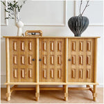 オーク多層板キャビネット|シンプルでスタイリッシュな収納家具|リビング・ダイニングに最適 fljgj-2139