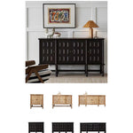 オーク多層板キャビネット|シンプルでスタイリッシュな収納家具|リビング・ダイニングに最適 fljgj-2139