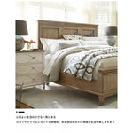 オーク製ナイトテーブル - スタイリッシュなデザインと機能性を兼ね備えた3段収納引き出し付きテーブル fljgj-2140