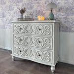 オーク多層板製 エレガントキャビネット 3段引き出し付き 豪華な装飾デザイン 家具インテリア fljgj-2142