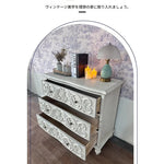 オーク多層板製 エレガントキャビネット 3段引き出し付き 豪華な装飾デザイン 家具インテリア fljgj-2142