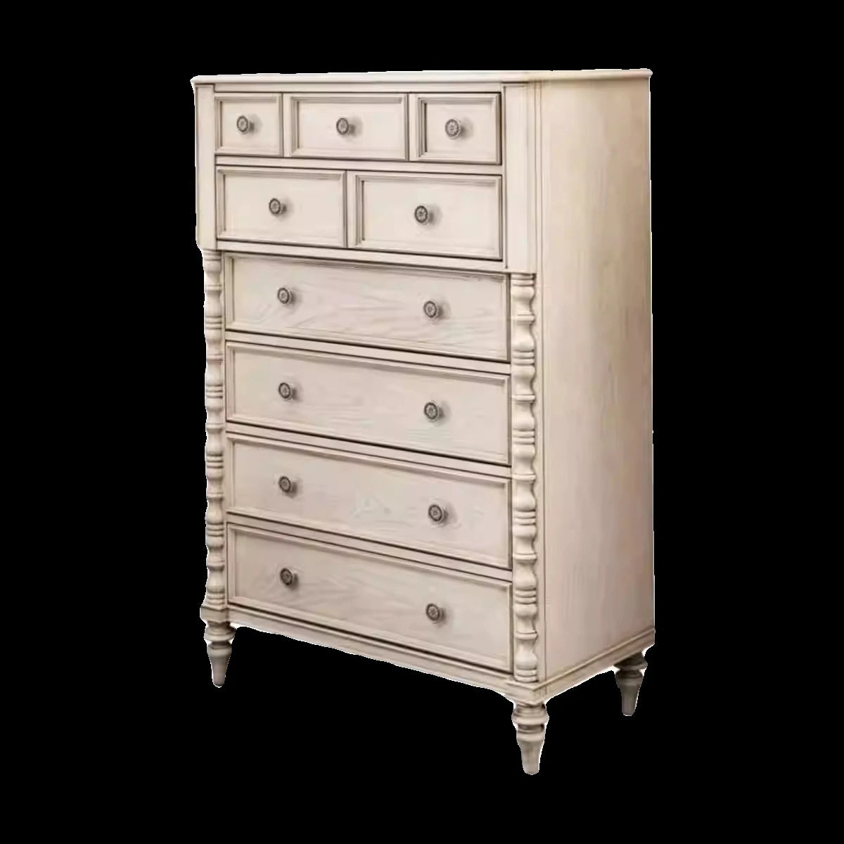 オーク製 キャビネット 高級感あふれる多層板収納家具 おしゃれなデザインでリビング・寝室に最適 fljgj-2149