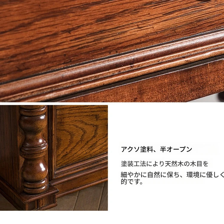 オーク製 キャビネット 高級感あふれる多層板収納家具 おしゃれなデザインでリビング・寝室に最適 fljgj-2149