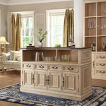 オーク多層板製のエレガントなキャビネット - 高級大理石天板付きデザイン家具 fljgj-2150