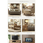 オーク多層板製のエレガントなキャビネット - 高級大理石天板付きデザイン家具 fljgj-2150