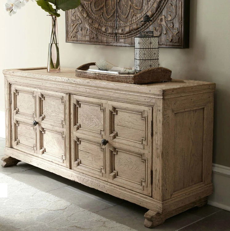 オーク多層板キャビネット|洗練されたデザインで収納力抜群!家庭でのスタイリッシュなアクセントを演出 fljgj-2154