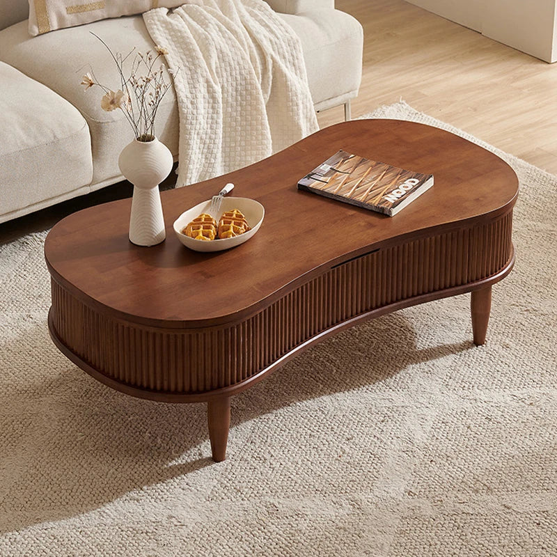 無垢材使用!便利なリフトアップセンターテーブル - おしゃれなリビング空間を演出! fls-5329