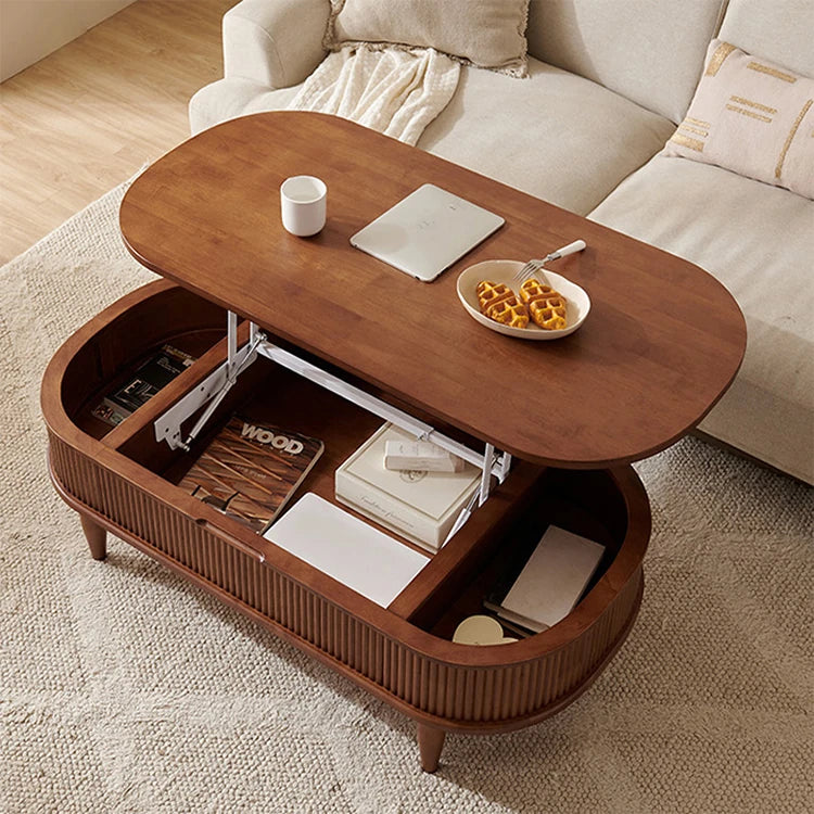 無垢材使用!便利なリフトアップセンターテーブル - おしゃれなリビング空間を演出! fls-5329