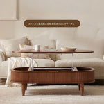 無垢材使用!便利なリフトアップセンターテーブル - おしゃれなリビング空間を演出! fls-5329