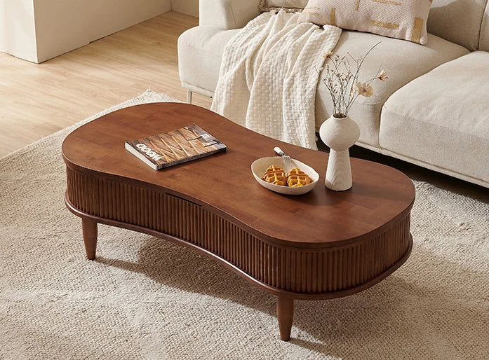 無垢材使用!便利なリフトアップセンターテーブル - おしゃれなリビング空間を演出! fls-5329