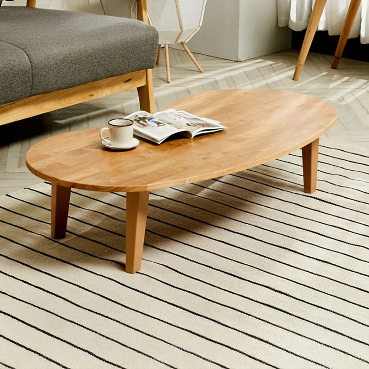 おしゃれなオーバルセンターテーブル - スタイリッシュな収納付きリビング家具 fls-5330