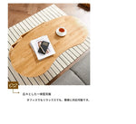 おしゃれなオーバルセンターテーブル - スタイリッシュな収納付きリビング家具 fls-5330