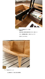 おしゃれなオーバルセンターテーブル - スタイリッシュな収納付きリビング家具 fls-5330