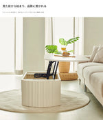 リフトアップセンターテーブル | おしゃれなホワイトデザイン | スペースを有効活用 | シンプルで多機能なリビング家具 fls-5331