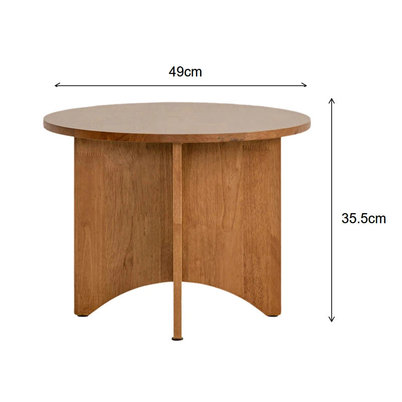 センターテーブル|モダンデザインでリビングにぴったりな円形テーブル|天然木製の温かみある質感 fls-5333
